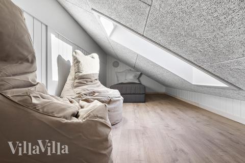 Nogle af de 20 sovepladser findes på hemsen i luksushus nr. 911