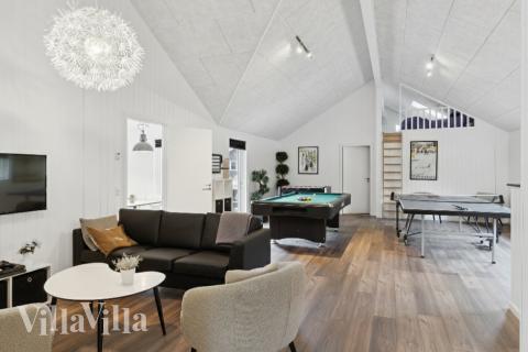 Luksushus 351 til 22 personer byder på et stort aktivitetsrum med bl.a. billard og dart