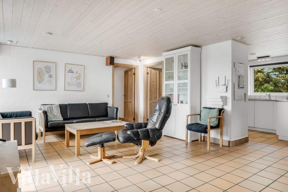 Sofahjørnet i luksushus 937 i Vestjylland.