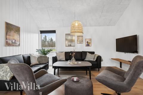 Sofahjørnet i luksushus 933 i Lolland/Falster/Møn.