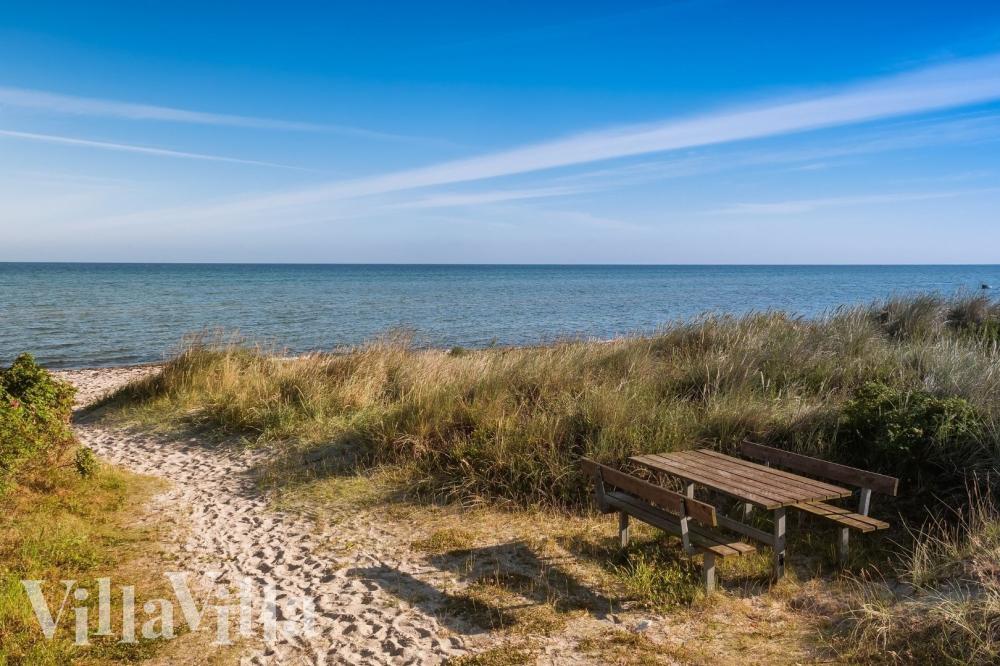 Stranden nær luksushus nr. 938.