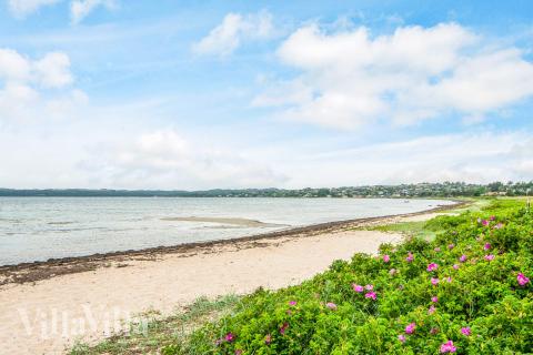 Den dejlige strand nær luksushus 941 ved Østjylland.