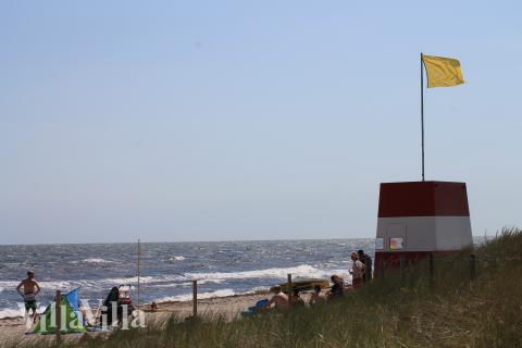 Den dejlige strand nær luksushus 924 ved Lolland/Falster/Møn.