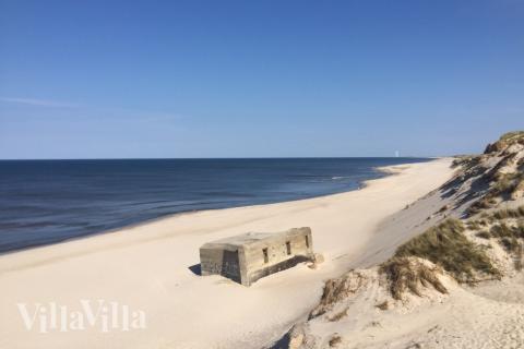 Den dejlige strand nær luksushus 928 ved Vestjylland.