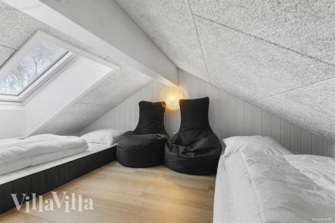 Nogle af de 18 sovepladser findes på hemsen i luksushus nr. 810