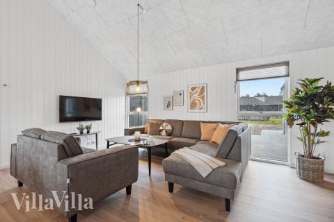 Sofahjørnet i luksushus 771 i Tyskland.