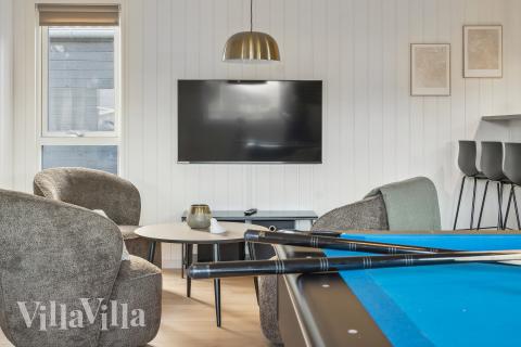 Dyst i sommerhusets aktivitetsrum, når I besøger luksushus nr. 772 i Tyskland.