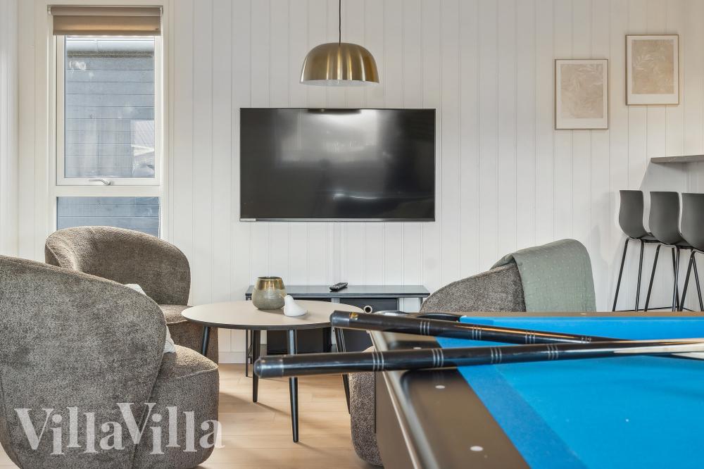 Dyst i sommerhusets aktivitetsrum, når I besøger luksushus nr. 772 i Tyskland.