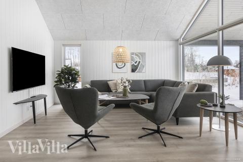 Sofahjørnet i luksushus 912 i Lolland/Falster/Møn.