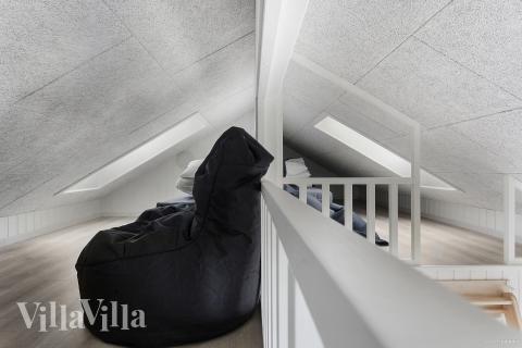 Nogle af de 18 sovepladser findes på hemsen i luksushus nr. 912