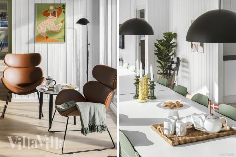 Det store lyse opholdrum i luksushus nr. 816 til 20.