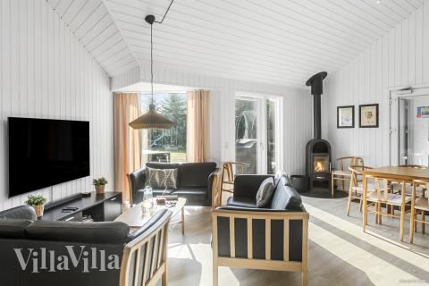 Sofahjørnet i luksushus 251 i Lolland/Falster/Møn.