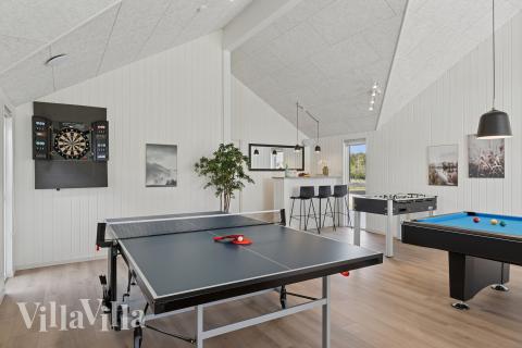 Ud over de mange timer, man kan bruge i husets pool-afdeling, så byder luksushus 783 også på billard/bordtennis og dart