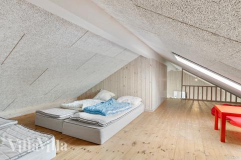 Nogle af de 18 sovepladser findes på hemsen i luksushus nr. 322