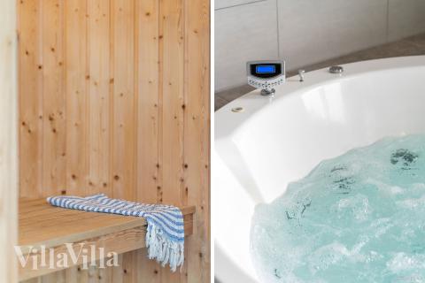 Nyd varmen i spaen i luksushus nr. 322 i Fyn og øer