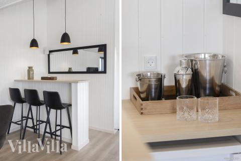 Luksushus 907 til 18 personer byder på et stort aktivitetsrum med bl.a. billard og dart