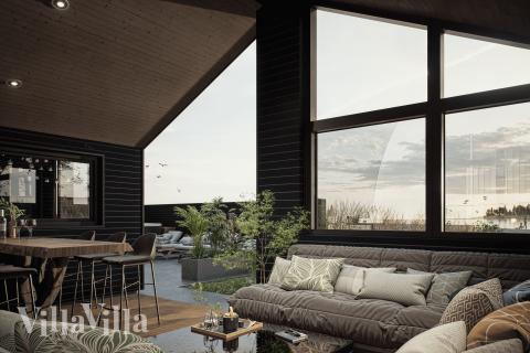 Luksushus nr. 947 har en dejlig terrasse med gode havemøbler til 12 personer.