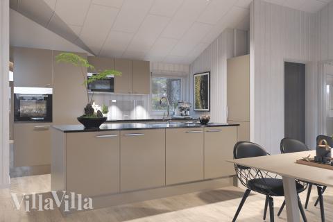 Køkkenet i luksushus nr. 947 er godt indrettet.