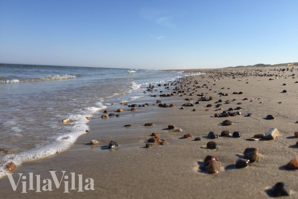 Den dejlige strand nær luksushus 945 ved Nordjylland.