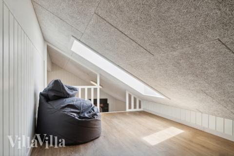 Nogle af de 14 sovepladser findes på hemsen i luksushus nr. 904