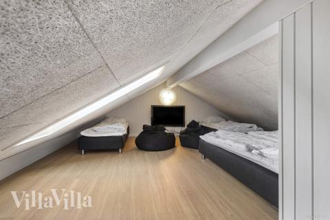 Nogle af de 18 sovepladser findes på hemsen i luksushus nr. 273