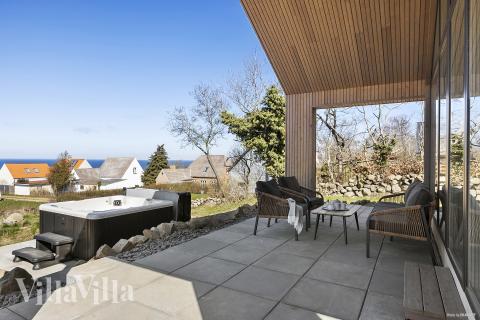 Luksushus nr. 927 har en dejlig terrasse med gode havemøbler til 8 personer.