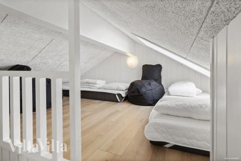 Nogle af de 30 sovepladser findes på hemsen i luksushus nr. 822