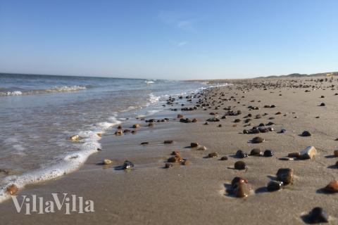 Den dejlige strand nær luksushus 959 ved Nordjylland.
