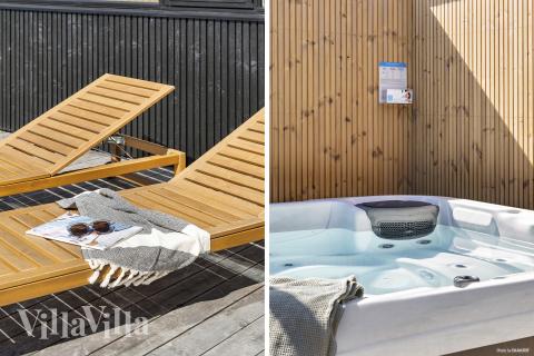 Nyd en grillaften på terrassen i luksushus nr. 965 i Nordjylland