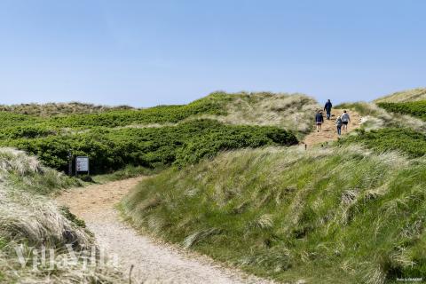 Den dejlige strand nær luksushus 675 ved Vestjylland.