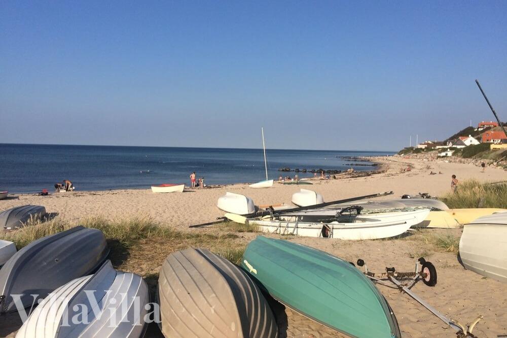 Den dejlige strand nær luksushus 276 ved Nordsjælland.