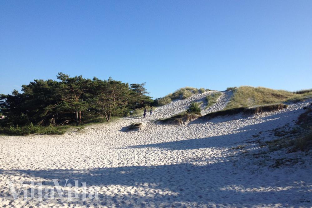 Stranden nær luksushus nr. 987.