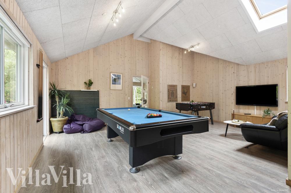 Ud over de mange timer, man kan bruge i husets pool-afdeling, så byder luksushus 313 også på billard/bordtennis og dart