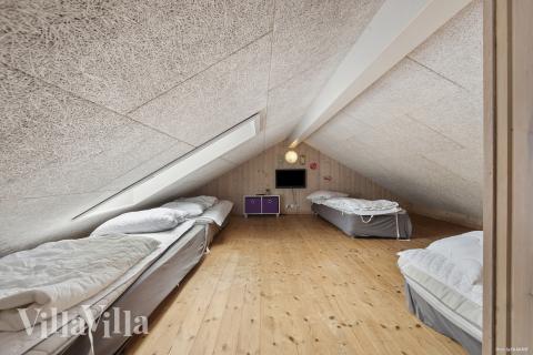 Nogle af de 18 sovepladser findes på hemsen i luksushus nr. 313