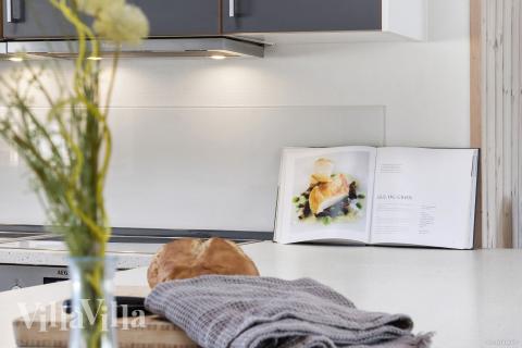 Velindrettet køkken i luksushus nr. 315 i Fyn og øer.