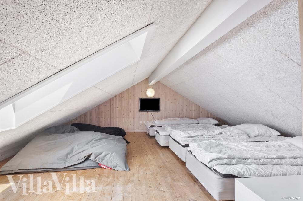 Nogle af de 18 sovepladser findes på hemsen i luksushus nr. 315