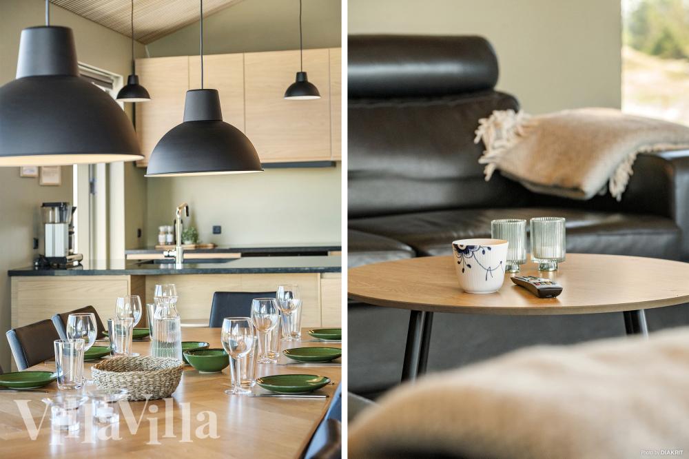 Det store lyse opholdrum i luksushus nr. 986 til 12.