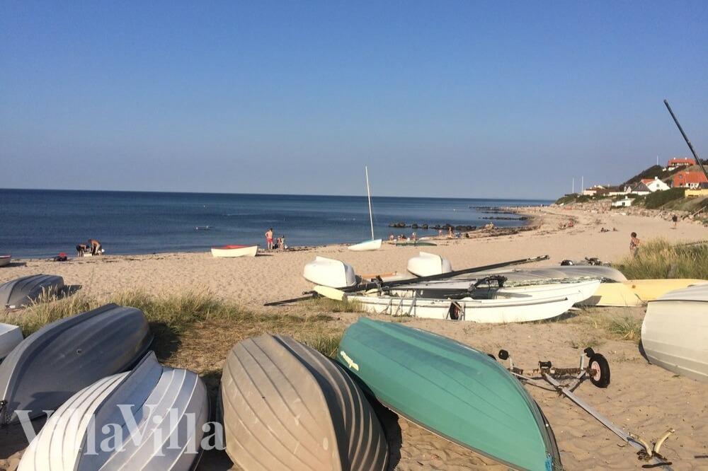 Den dejlige strand nær luksushus 274 ved Nordsjælland.