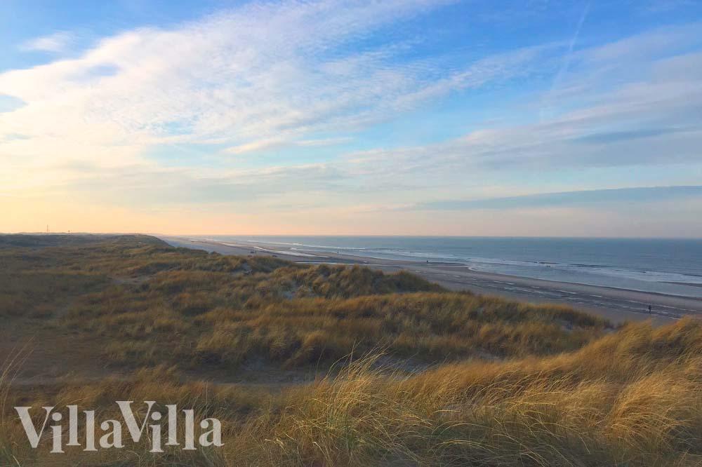 Den dejlige strand nær luksushus 283 ved Vestjylland.