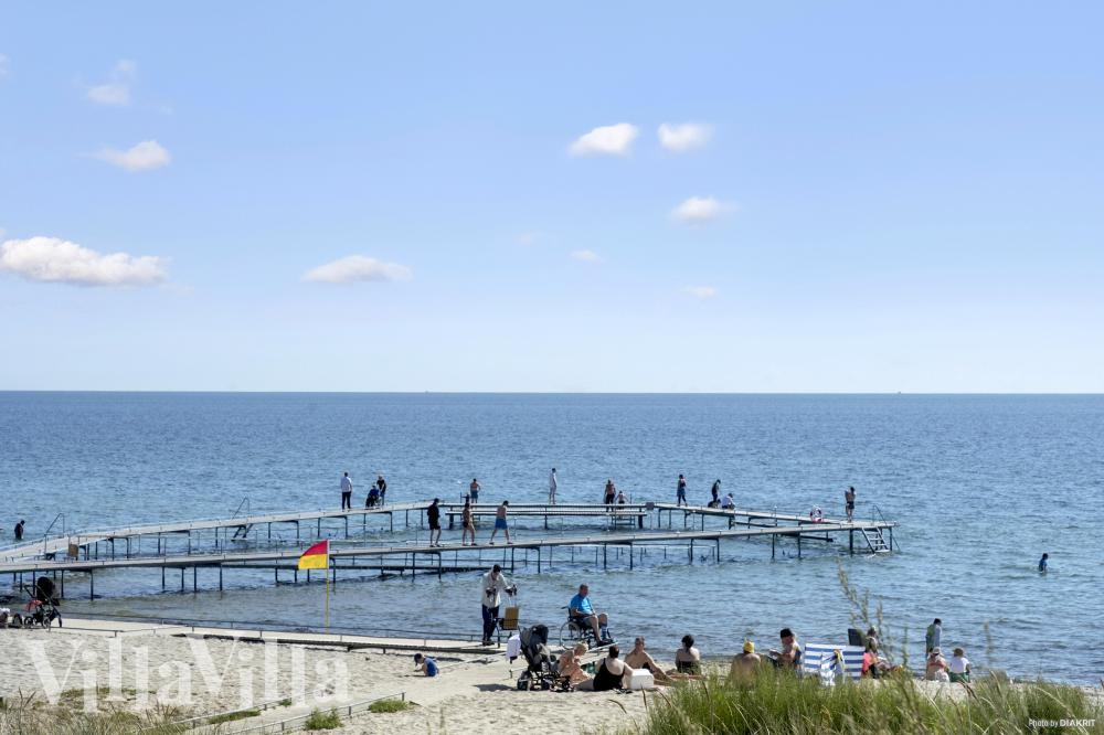 Stranden nær luksushus nr. 911.