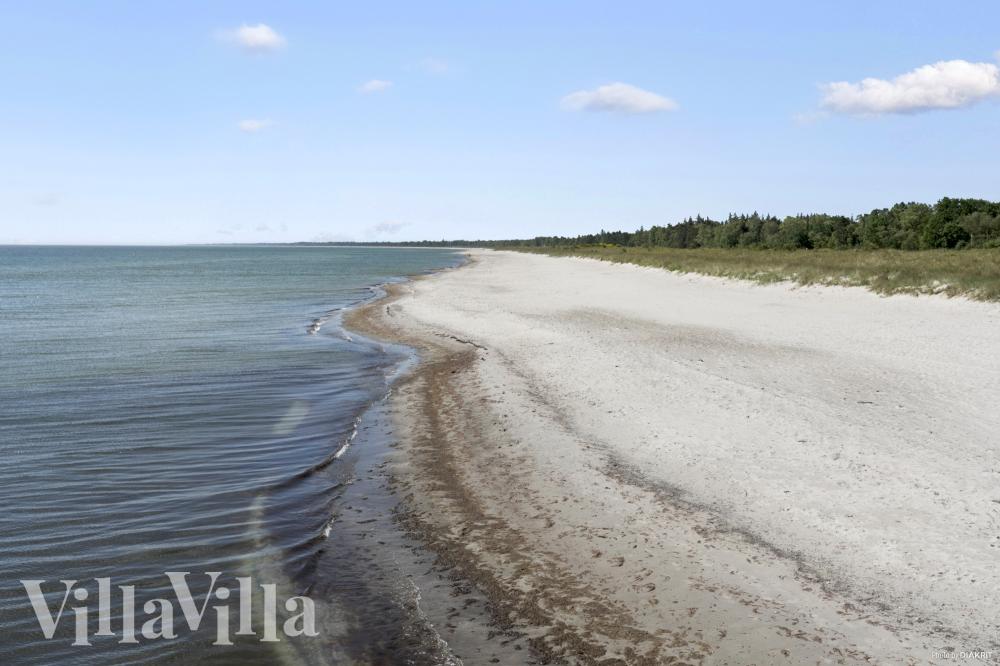 Den dejlige strand nær luksushus 911 ved Lolland/Falster/Møn.