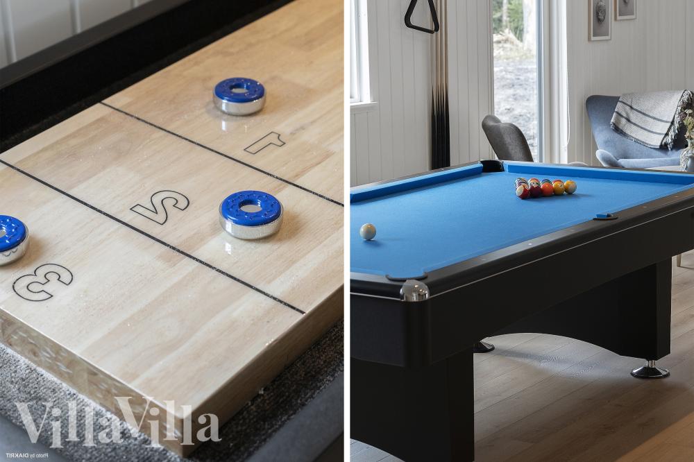 Luksushus 1021 til 20 personer byder på et stort aktivitetsrum med bl.a. billard og dart