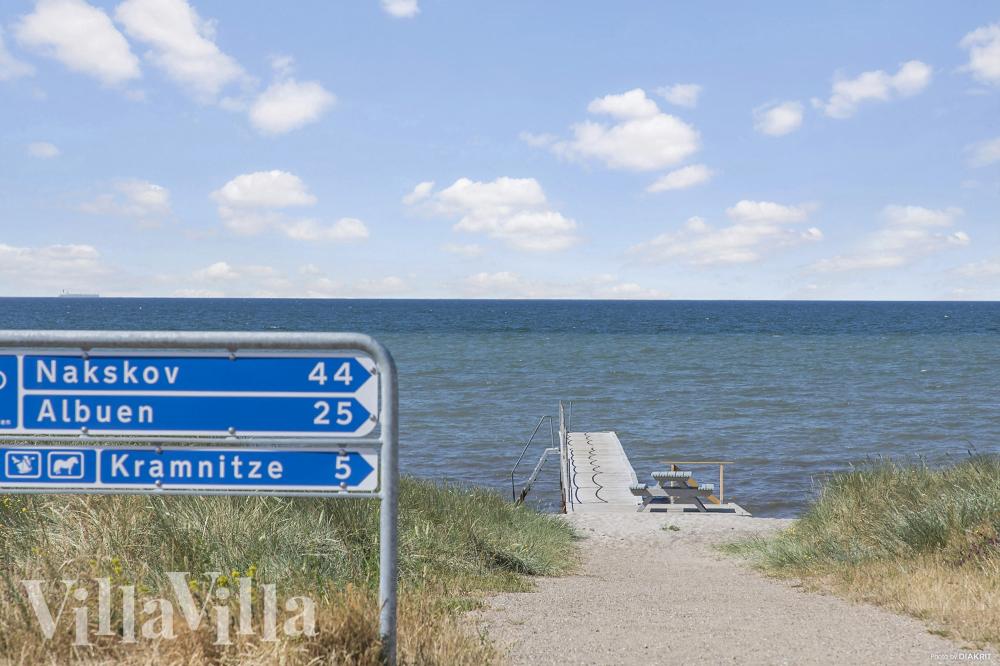 Stranden nær luksushus nr. 1021.